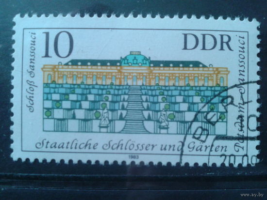 ГДР 1983 Дворцы и парки с клеем без наклейки