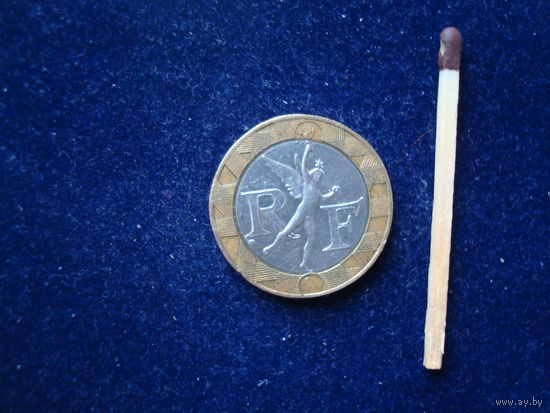 Монета 10 франков, Франция,1990 г.