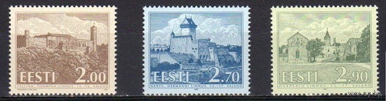 1993 Эстония средневековые замки и крепости серия** архитектура