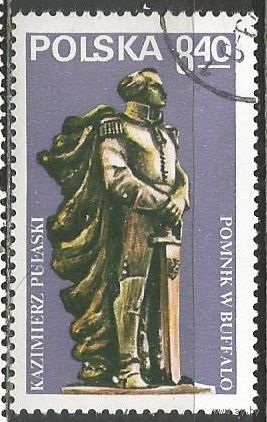 Польша. Статуя Казимира Пулаского. 1979г. Mi#2649.