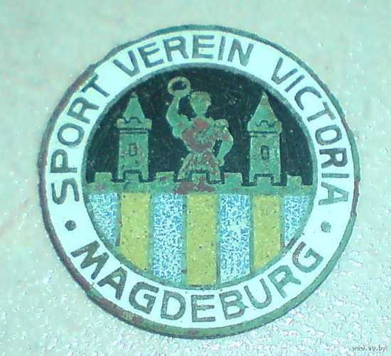 Значек футбольного клуба "Sport Verein Viktoria Magdeburg",   довоенный