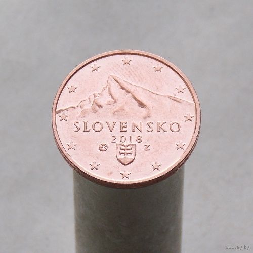 Словакия 2 евроцента 2018