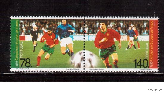 Португалия-1996 (Мих.2194-2195) , ** , Спорт, Футбол,(3)
