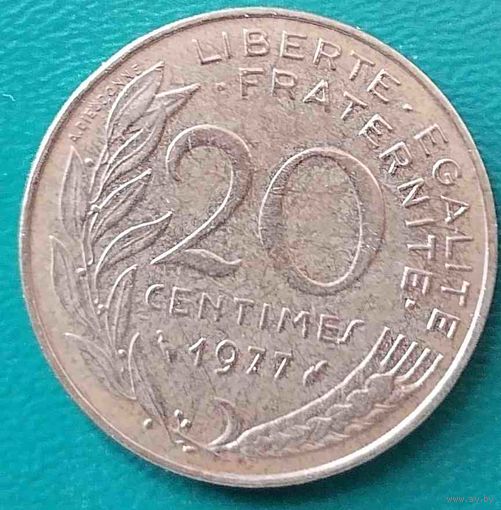 Франция 20 сантимов 1977