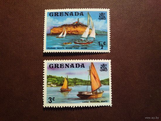 Гренада 1975 г. Круизные яхты и большие рабочие лодки./27а/