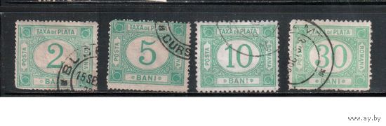 Румыния-1887(Мих.9-12)  гаш.  ,  Стандарт, Доплатные марки,(полная серия)