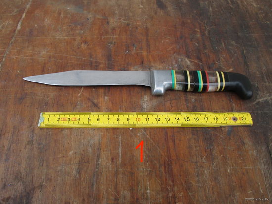 Нож ссср с наборными ручками 60-х.качество стали.
