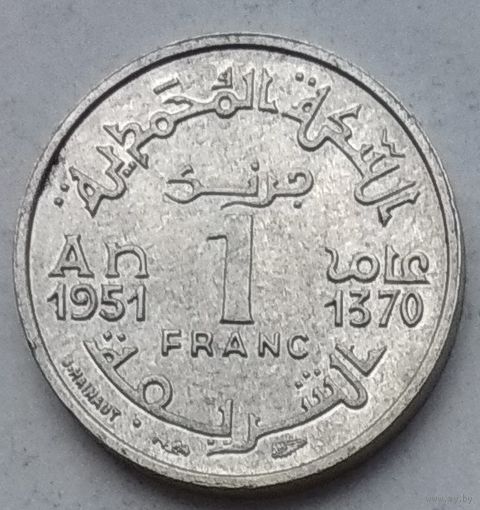 Марокко 1 франк 1951 г. Цена за 1 шт.
