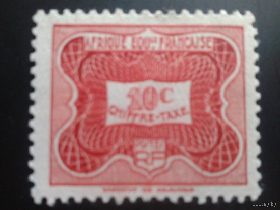 Экваториальная Африка фр. колония 1947 доплатная марка