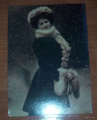 Старая фото-открытка.Польша.