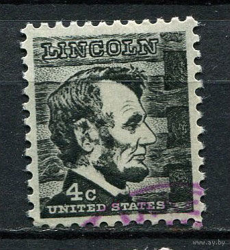 США - 1965 - Линкольн - [Mi. 893yA] - полная серия - 1 марка. Гашеная.  (Лот 16CD)