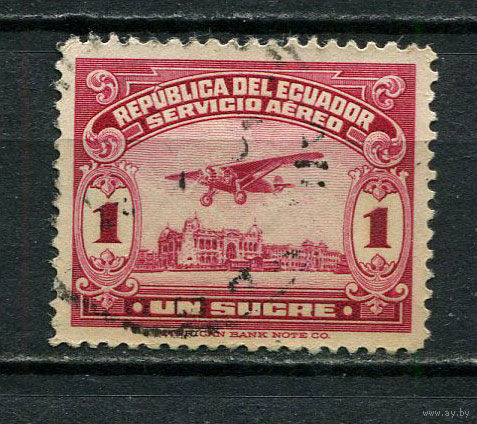 Эквадор - 1930 - Авиация 1S - [Mi.291] - 1 марка. Гашеная.  (LOT Eu46)-T10P11