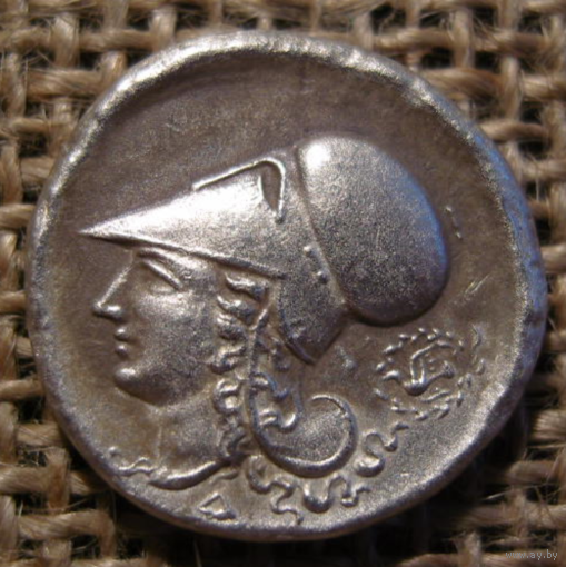 Греция. Коринф статер монета (300 до н.э.) Пегас и Афина 7,78гр.21мм. Серебро
