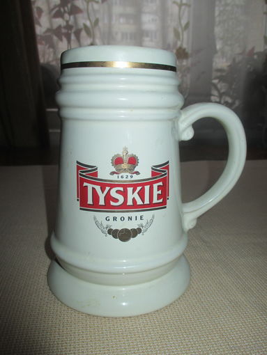 Большая коллекционная кружка для пива или бокал пивной из Польши