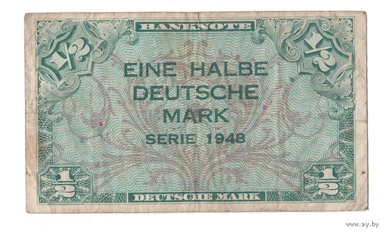 Германия 1/2 марки 1948 года. Нечастая! (1)