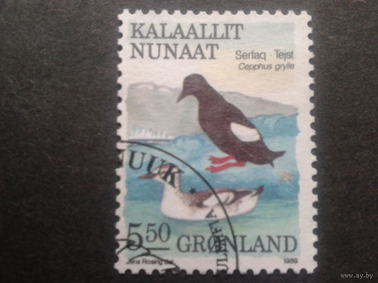 Дания Гренландия 1989 птицы