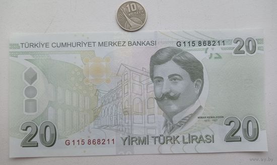Werty71 Турция 20 Лир 2009 (2022)  UNC банкнота