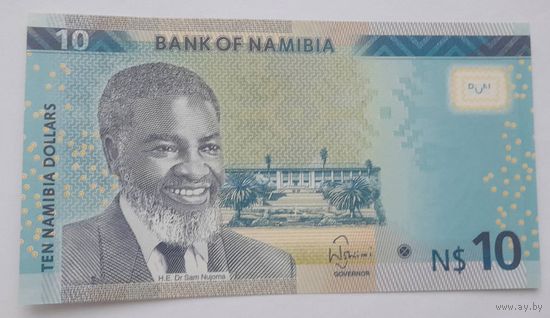 Намибия 10 долларов 2015 года UNC