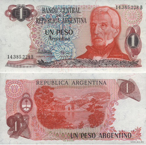 Аргентина 1 Песо 1983 UNС П1-427