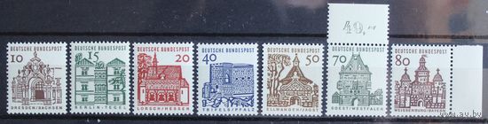 Немецкие постройки XII века, Германия, 1964 год, 7 марок