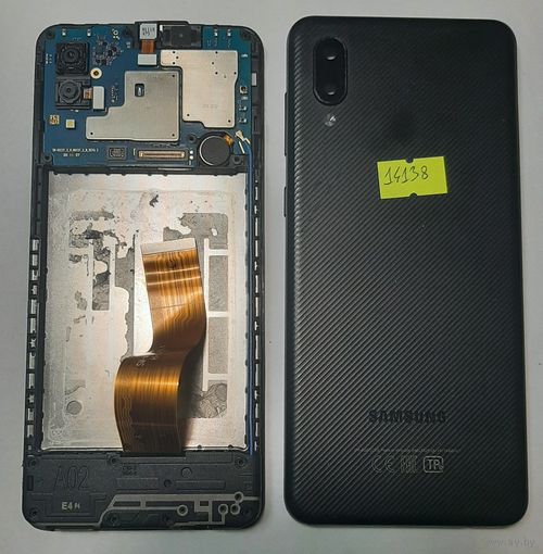 Телефон Samsung A02 (A022G), чёрный. 14138