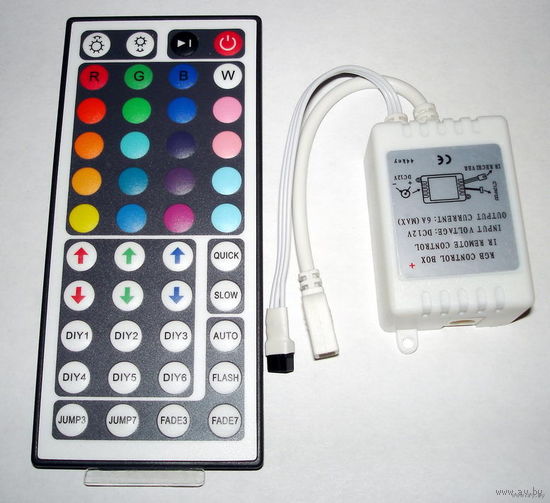 RGB Контролер  с пультом ДУ на 44 кнопки.