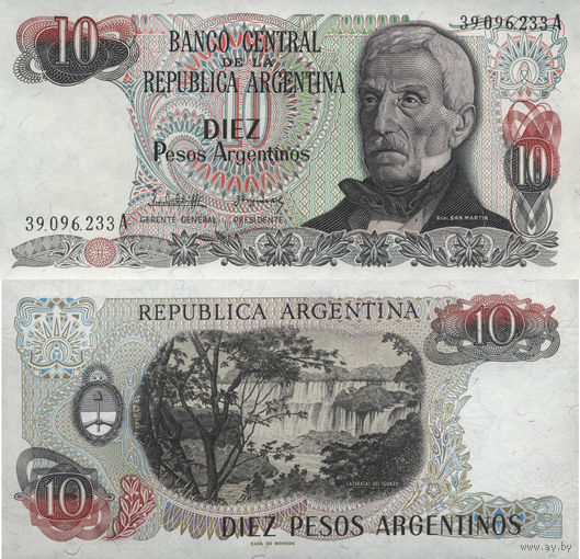 Аргентина 10 Песо 1983 UNC П1-409
