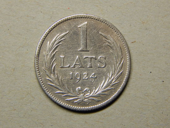 Латвия 1 лат 1924г.