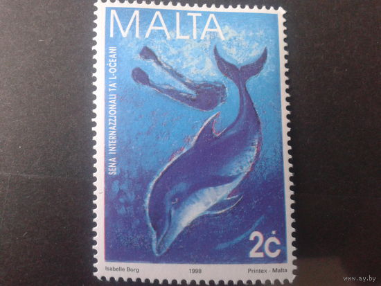 Мальта 1998 дельфин