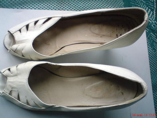 Туфли женские белые б/у