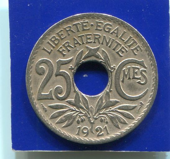 Франция 25 сантимов 1921