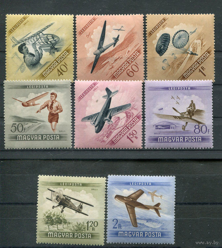 Венгрия 1954 Самолеты Авиация  1376-1383 **