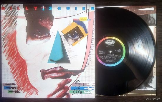 BILLY SQUIER - SIGNS OF LIFE (ENGLAND винил LP 1984)
