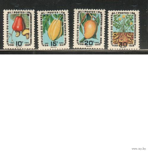 Сенегал-1965 (Мих.315-319) * (след от накл.)  ,Флора, Фрукты (полная серия)