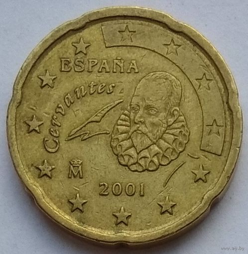 Испания 20 евроцентов 2001 г.