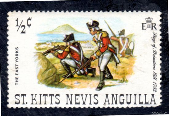 Сен Киттс, Невис и Ангилья. Mi:KN 237. Восточный Йорк. Серия: Осада Brimstone Hill, 1782.