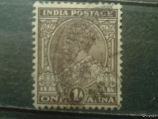 Британская Индия 1934 Король Георг 5 1 анна