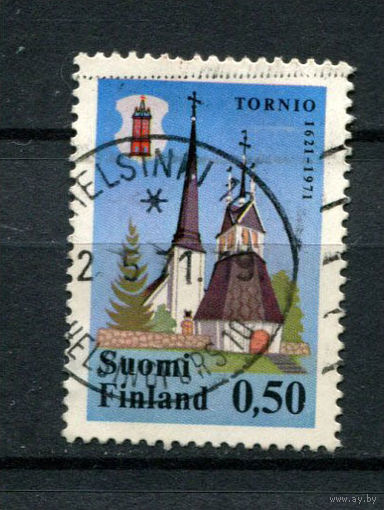 Финляндия - 1971 - 350 лет г. Торнио - [Mi. 690] - полная серия - 1 марка. Гашеная.  (Лот 168AP)