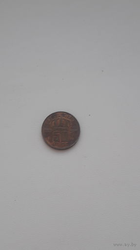 БЕЛЬГИЯ 1/2 франка 1980 год