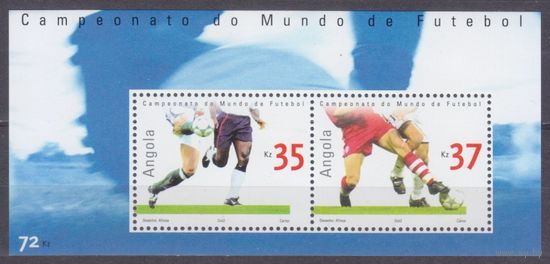2002 Ангола 1666-67/B100 Чемпионат мира по футболу 2002 года в Японии и Корее 10,00 евро