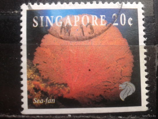 Сингапур, 1994. Морской вентилятор, марка из буклета