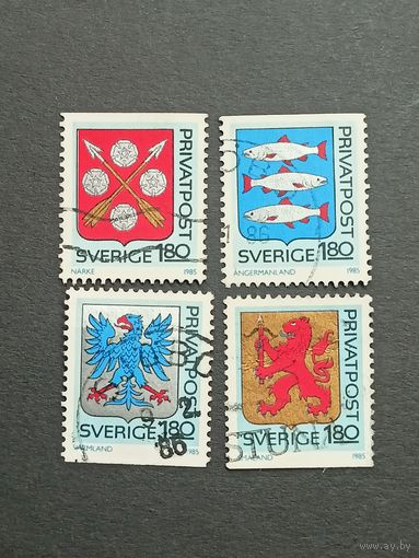 Швеция 1985. Герб. Полная серия