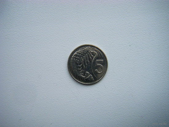 Каймановы острова 5 центов 2002г.