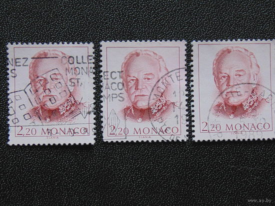 Монако 1989 г. Князь Ренье III. одна марка.