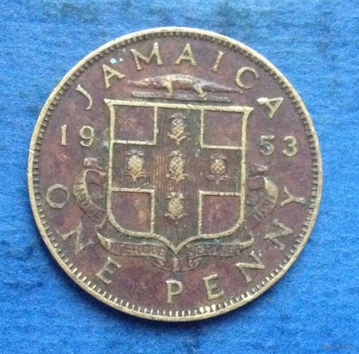 Ямайка Британская колония 1 пенни 1953