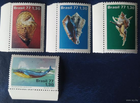 Бразилия 1977 животные моря