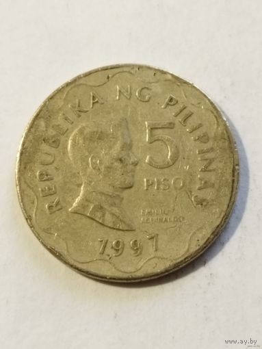 5 песо Филиппины 1997 г.в.