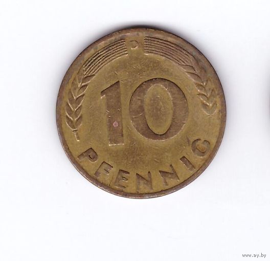 10 пфеннигов 1949 D ФРГ. Возможен обмен