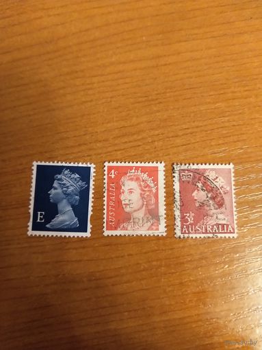 3 марки королева Елизавета 2 (4-1)