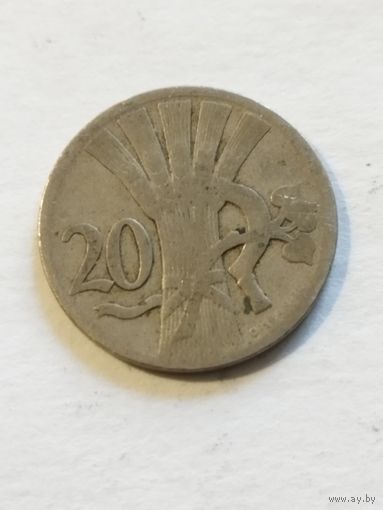 Чехословакия 20 геллер 1921